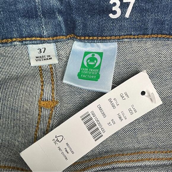 J. Crew skinny toothpick blue denim jeans stretch size 25 37 waist - Picture 4 of 5